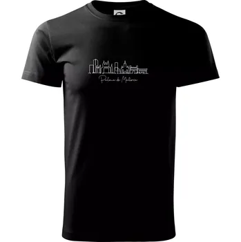 Mallorca - Siluety památek - Triko extra velké (5-8XL) - 8XL ( Černá )
