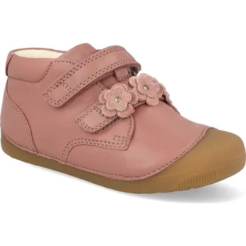 Barefoot dětské kotníkové boty Bundgaard - Petit Flower Blush růžové Velikost: 26