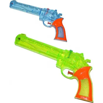 Pistolka dětská vodní barevná stříkací 28cm western transparentní 2 barvy