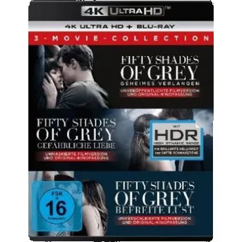 Blu-ray film Fifty Shades of Grey - 3 Movie - Collection 4K, 6 UHD-Blu-ray: USA – Sam Taylor-Johnson,James Foley,Dakota Johnson,Jamie Dornan,Jennifer Ehle (DE)