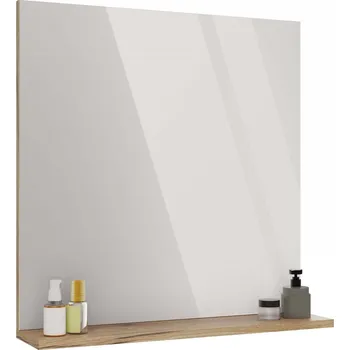 Zrcadlo Koupelnové zrcadlo s poličkou Voke 60 cm dub evoke