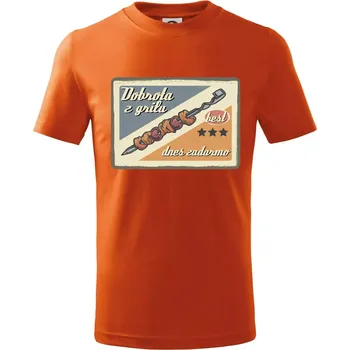 Dobrota z grilu - Tričko dětské bavlněné - 104-110cm / 3-4 roky ( Oranžová )
