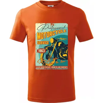 Professional service moto - Tričko dětské bavlněné - 104-110cm / 3-4 roky ( Oranžová )