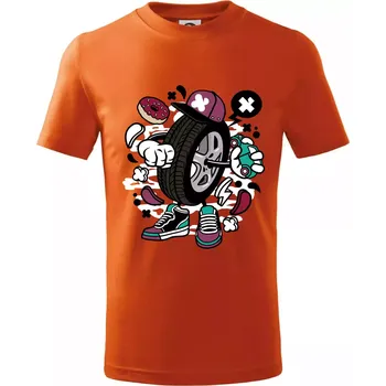 Gumák - Tričko dětské bavlněné - 158 cm/12 let ( Oranžová )