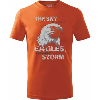 Chlapecké tričko Eagle skystorm - Tričko dětské bavlněné - 122 cm/6 let ( Oranžová )