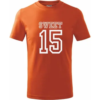 Chlapecké oblečení Sweet 15 - Tričko dětské bavlněné - 104-110cm / 3-4 roky ( Oranžová )