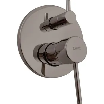 Seina Vanová/sprchová baterie podomítková 2-cestná s tělesem, metal grey kartáčovaná SE985MGK