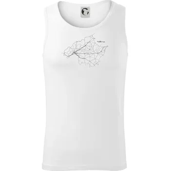 Pánské termoprádlo Mallorca - silniční mapa - Tílko pánské Core - S ( Bílá )