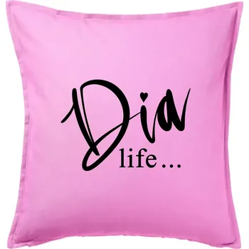 Polštář D I A Life - Polštář 50x50 - 50x50 - Pouze potah ( Růžová )