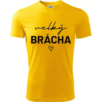 Chlapecké tričko Velký brácha - nápis na prsou - Dětské triko sportovní (dresovina) - 134 cm/8 let ( Žlutá )