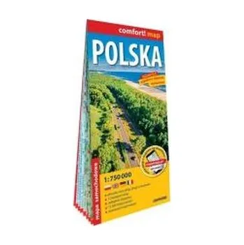 Cestování Polska laminowana mapa samochodowa 1:750 000 - praca zbiorowa