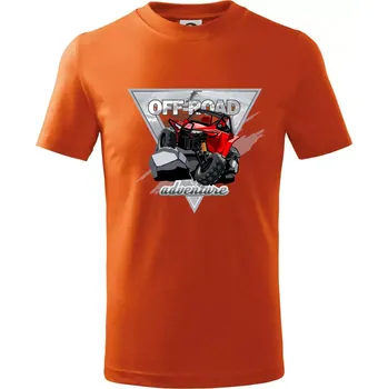 ATV adventure buggy - Tričko dětské bavlněné - 98 cm / 2 roky ( Oranžová )