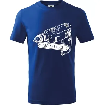 Chlapecké tričko Jsem kutil - Tričko dětské bavlněné - 98 cm / 2 roky ( Královská modrá )