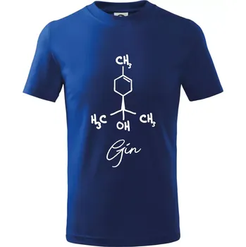 Barová chemie - gin - Tričko dětské bavlněné - 98 cm / 2 roky ( Královská modrá )