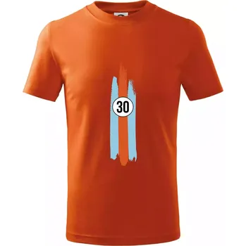 Vintage Race 30 - Tričko dětské bavlněné - 146 cm/10 let ( Oranžová )