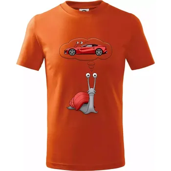 Nesplnitelný sen (Hana-creative) - Tričko dětské bavlněné - 134 cm/8 let ( Oranžová )