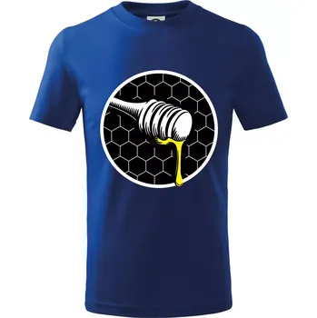 Chlapecké tričko Včelařův med - Tričko dětské bavlněné - 98 cm / 2 roky ( Královská modrá )