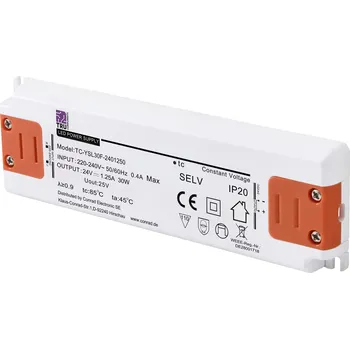 Náhon tachometru TRU COMPONENTS TC-YSL30F-2401250 napájecí zdroj pro LED konstantní napětí 30 W 1.25 A 24 V/DC schválení nábytku , přepětí , montáž na nehořlavém povrchu 1 ks