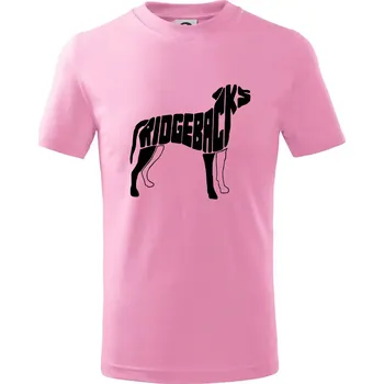 Ridgeback - Tričko dětské bavlněné - 146 cm/10 let ( Růžová )