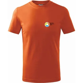 Chlapecké tričko Asociace debatních klubů logo s textem - Tričko dětské bavlněné - 104-110cm / 3-4 roky ( Oranžová )