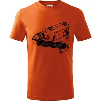 Chlapecké tričko Jsem kutil - Tričko dětské bavlněné - 146 cm/10 let ( Oranžová )