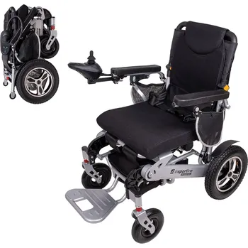 Invalidní vozík inSPORTline Hawkie II 28888-1 stříbrný 46 cm