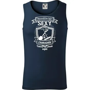 Nesnáším být sexy zahradník - Tílko pánské Core - S ( Námořní modrá (téměř černá) )