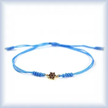 Náramek bílé zlato růžovo-fialová