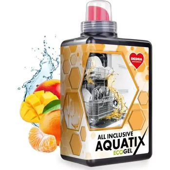 Přípravek do myčky DEDRA AQUATIX | gel do myčky nádobí ALL INCLUSIVE účinek,1 l=55 mytí