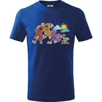 Jak jde život - Tričko dětské bavlněné - 98 cm / 2 roky ( Královská modrá )