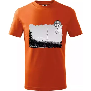 Chlapecké tričko Retro Praděd - Tričko dětské bavlněné - 104-110cm / 3-4 roky ( Oranžová )