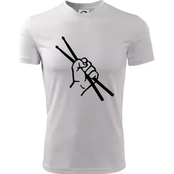 Paličky ruka - Dětské triko sportovní (dresovina) - 158 cm/12 let ( Bílá )