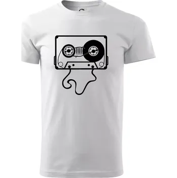 Gramo kazeta - Triko extra velké (5-8XL) - 7XL ( Bílá )