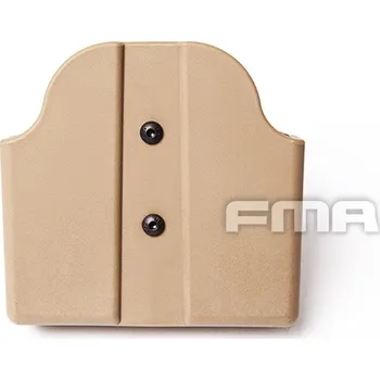 FMA Dvojitá opasková sumka na pistolový zásobník - DE