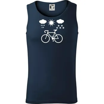 Cyklista za každého počasí - Tílko pánské Core - XL ( Námořní modrá (velmi tmavá - téměř černá) )