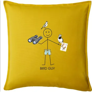 Polštář Bird guy - Polštář 50x50 - 50x50 - Pouze potah ( Žlutá )