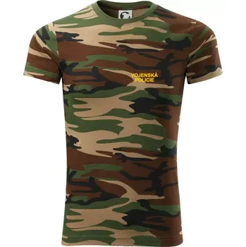Pánské tričko Vojenská Policie - Army CAMOUFLAGE - XL ( Hnědý maskáč )