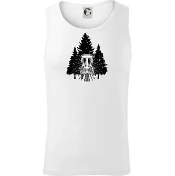 Disc golf stromy - Tílko pánské Core - 2XL ( Bílá )