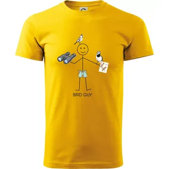 Pánské tričko Bird guy - Triko extra velké (5-8XL) - 7XL ( Žlutá )