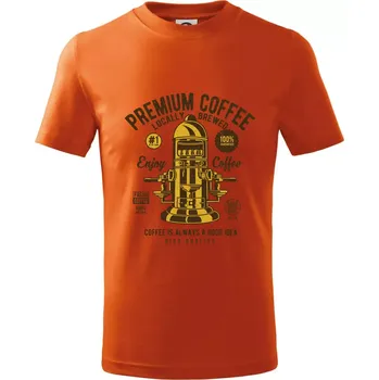 Chlapecké tričko Classic Coffee Maker - Tričko dětské bavlněné - 122 cm/6 let ( Oranžová )