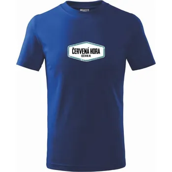 Chlapecké tričko Hora Červená hora - Tričko dětské bavlněné - 98 cm / 2 roky ( Královská modrá )