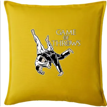 Polštář Game of Throws Judo - Polštář 50x50 - 50x50 - Pouze potah ( Žlutá )