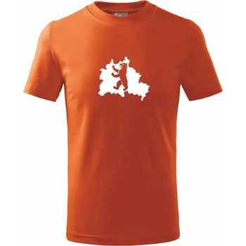 Berlín Erb - Tričko dětské bavlněné - 98 cm / 2 roky ( Oranžová )