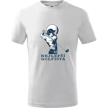 Nejlepší golfista - Tričko dětské bavlněné - 98 cm / 2 roky ( Bílá )