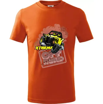 Chlapecké tričko ATV xtreme race - Tričko dětské bavlněné - 146 cm/10 let ( Oranžová )