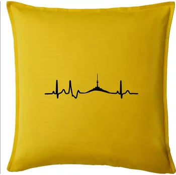 Polštář Ekg Jeseníky - Polštář 50x50 - 50x50 - Pouze potah ( Žlutá )