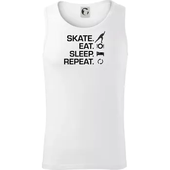 Eat sleep skate - lední bruslení - Tílko pánské Core - 2XL ( Bílá )