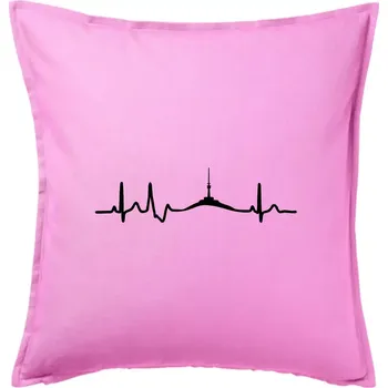 Polštář Ekg Jeseníky - Polštář 50x50 - 50x50 - Pouze potah ( Růžová )