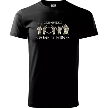 Pánské tričko Game of Bones Orthopedics - Triko extra velké (5-8XL) - 6XL ( Černá )