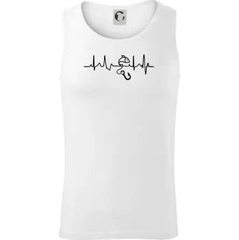 Ekg rybaření - Tílko pánské Core - M ( Bílá )